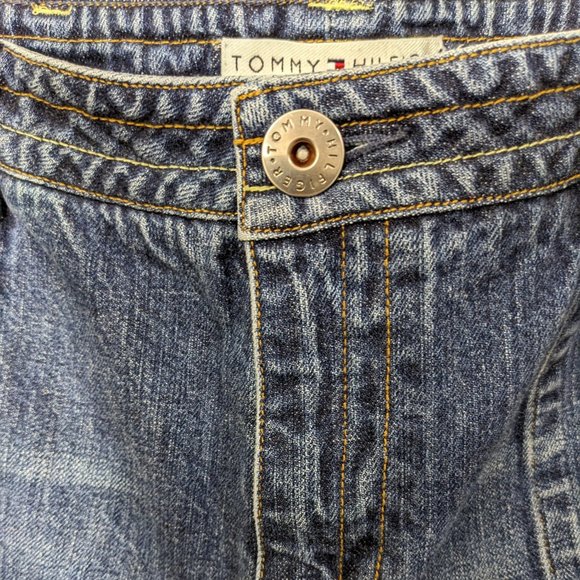 Tommy Hilfiger Y2K 2004 Hipster Boot Front Patch Pocket Back Flap Pocket - 14* - Picture 4 of 11